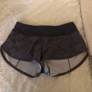 Grey Lululemon Speed up short